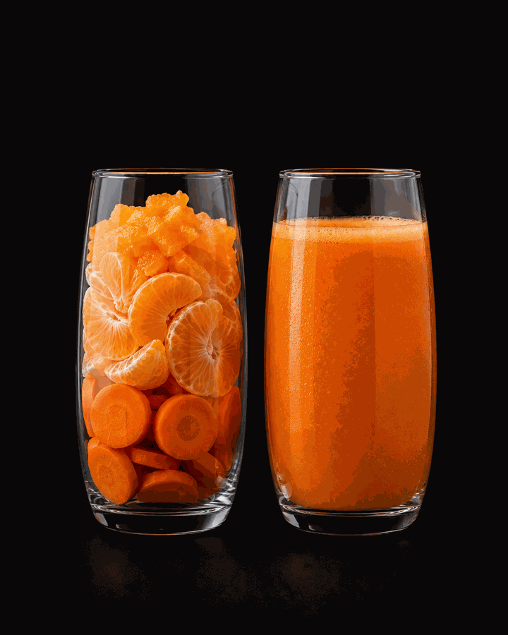 Laranja · Tangerina · Cenoura